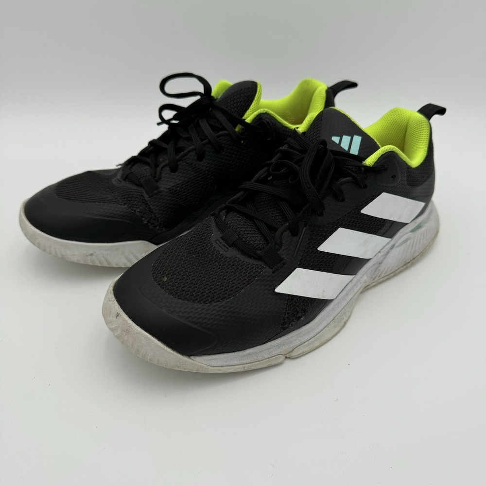 Adidas Women's US 11 Court Team Bounce 2.0‎ Black White Indoor Shoes *Read*